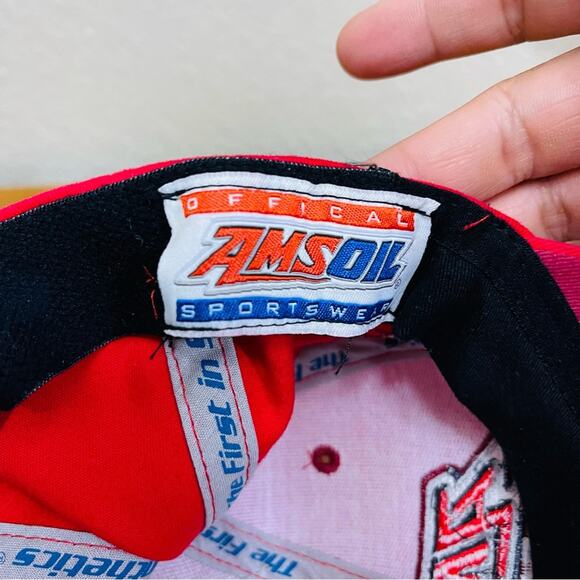 Amsoil racing nascar hat red cap one size fit all - Picture 5 of 8